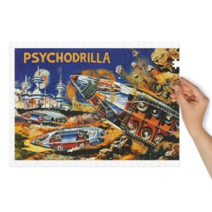 Jigsaw puzzle with tin