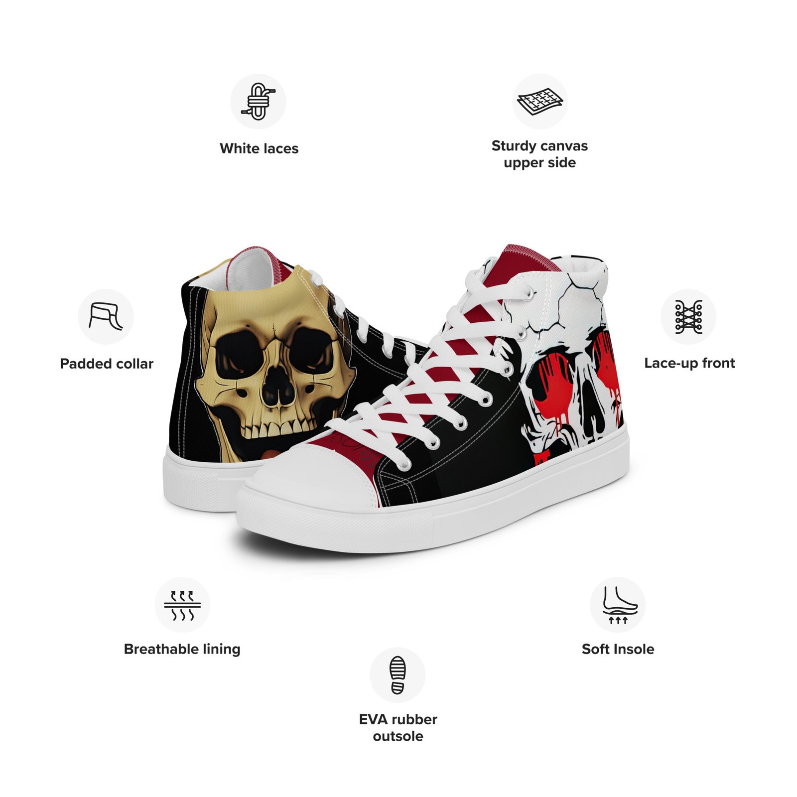 Men’s high top canvas shoes - Image 6