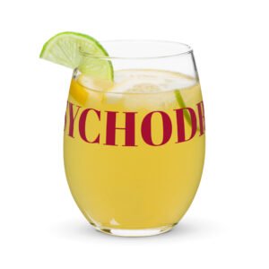 Psychodrilla Stemless wine glass