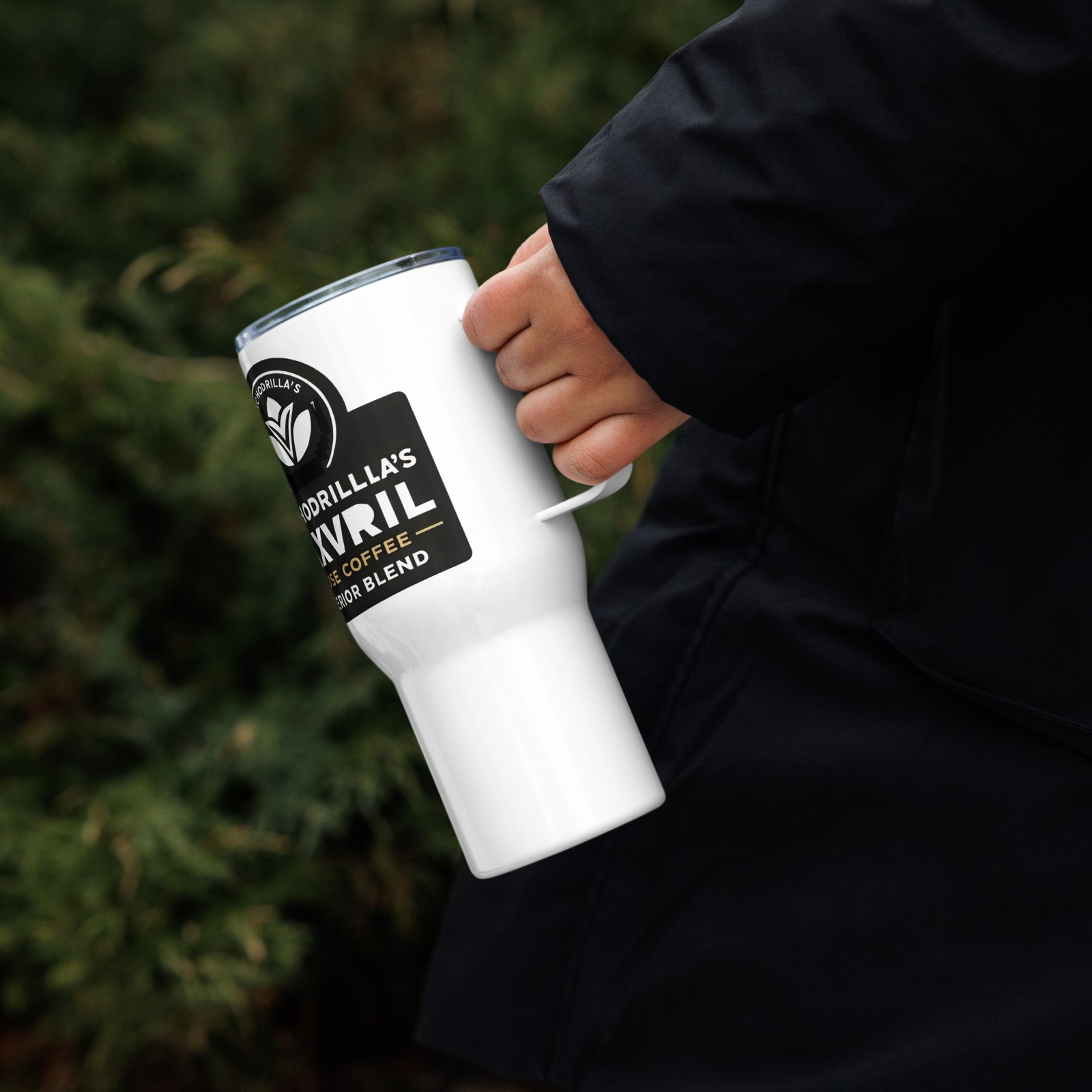 Drilla Travel mug with a handle
