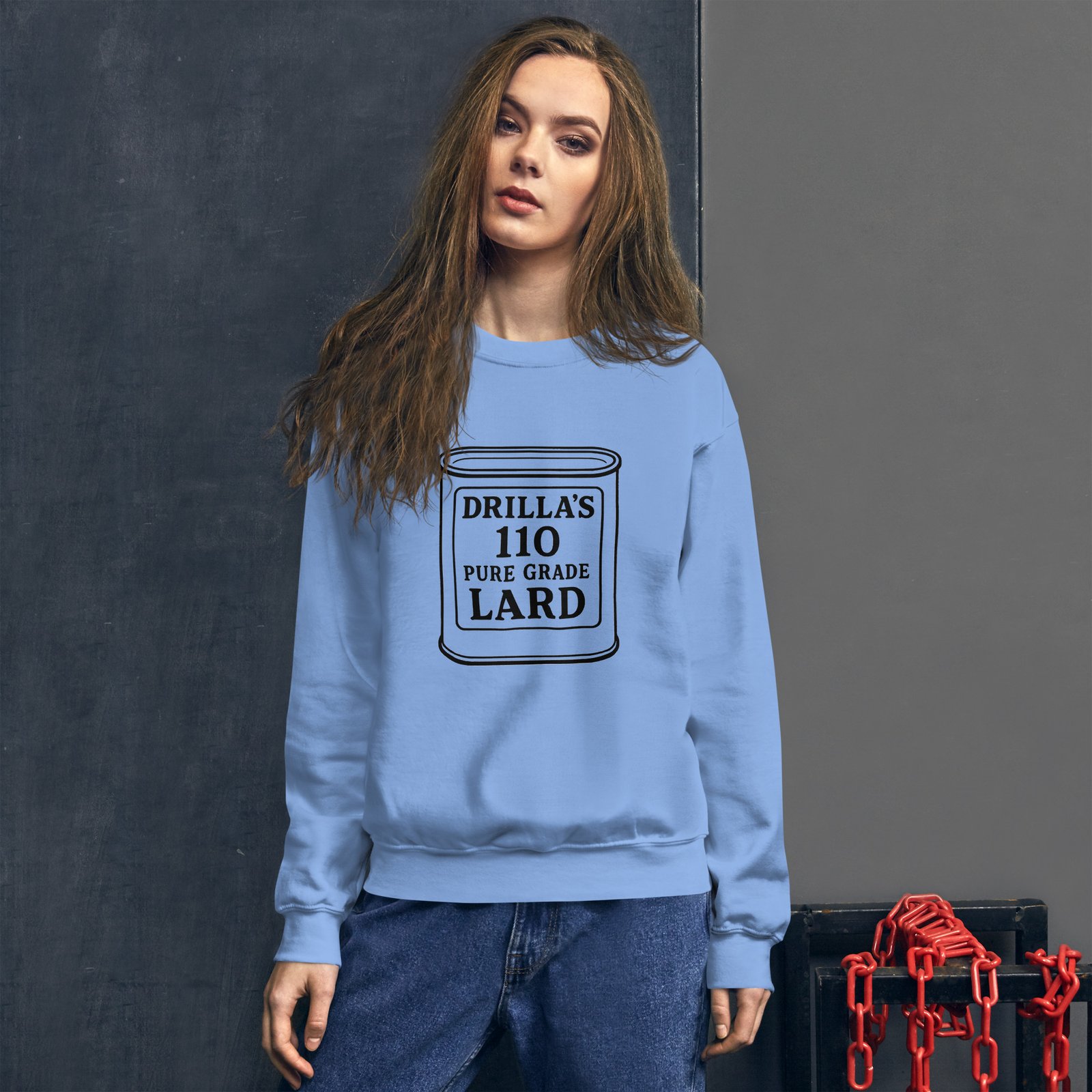 Drillas lard Unisex Sweatshirt - Image 6