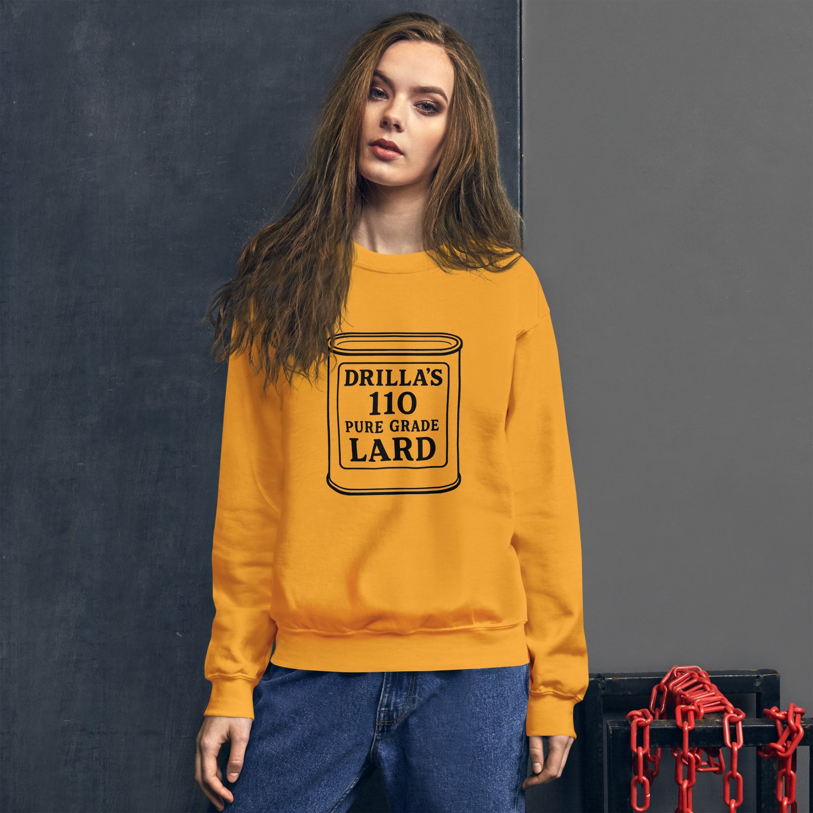 Drillas lard Unisex Sweatshirt - Image 7