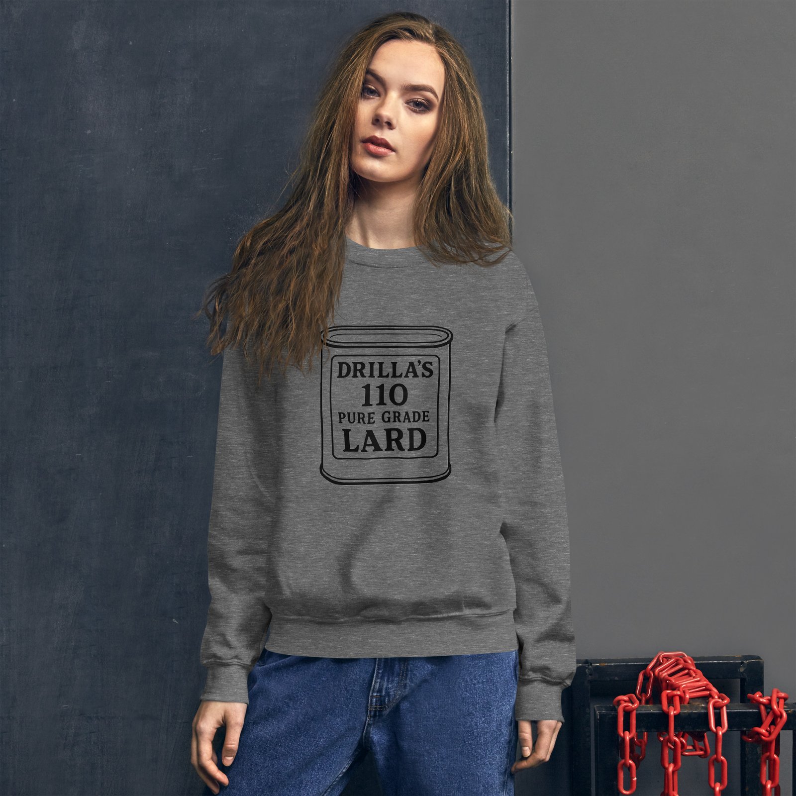Drillas lard Unisex Sweatshirt - Image 2