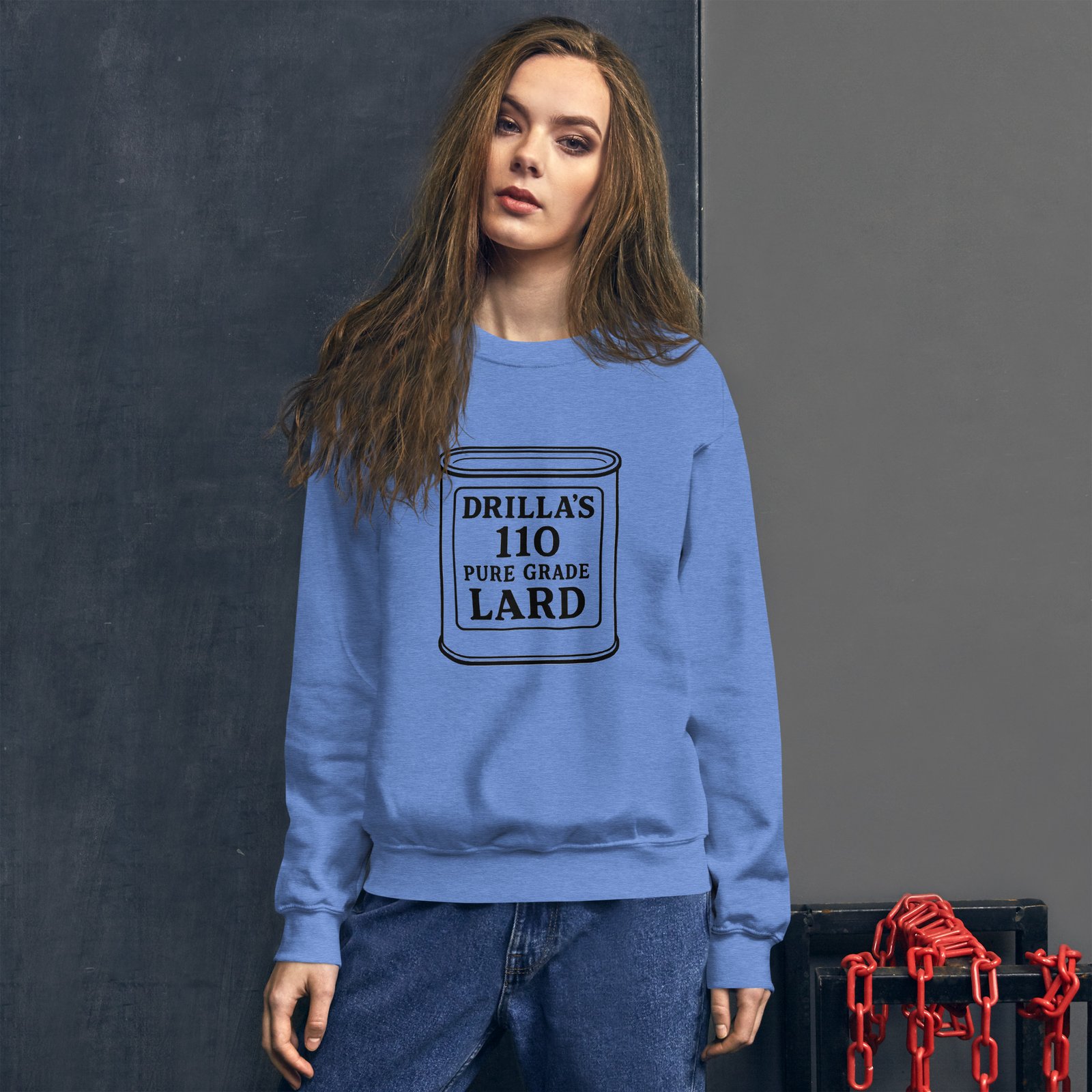 Drillas lard Unisex Sweatshirt - Image 5