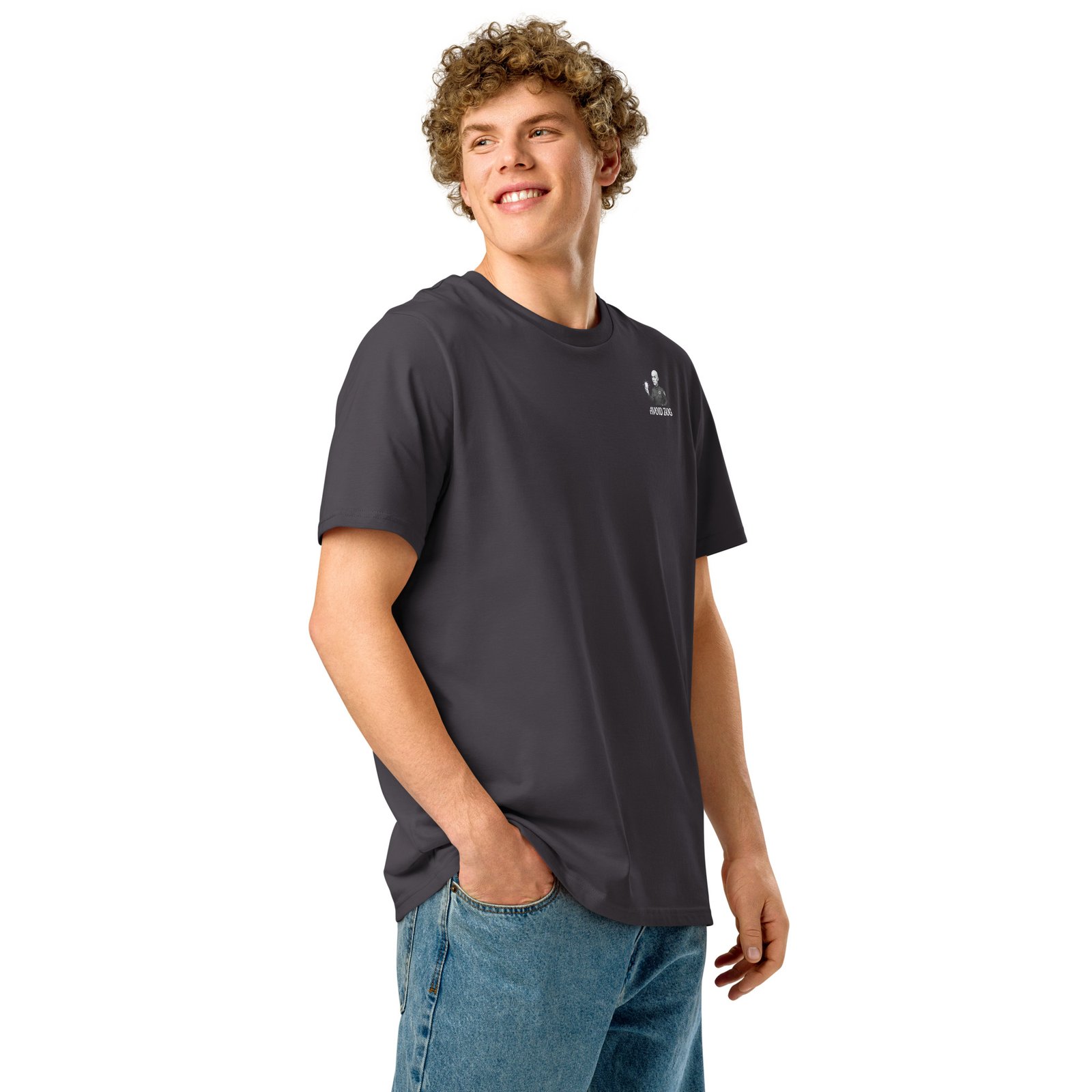 Drilla's avoid them Unisex organic ribbed neck t-shirt - Image 16