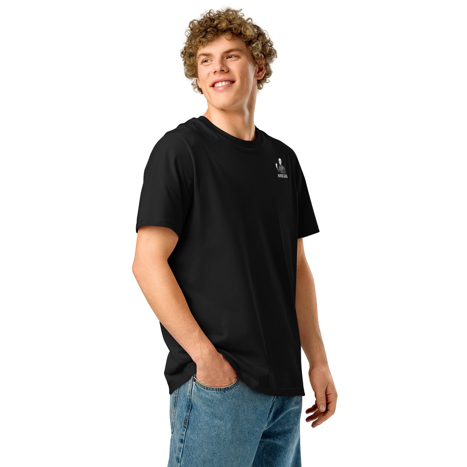 Drilla's avoid them Unisex organic ribbed neck t-shirt - Image 2