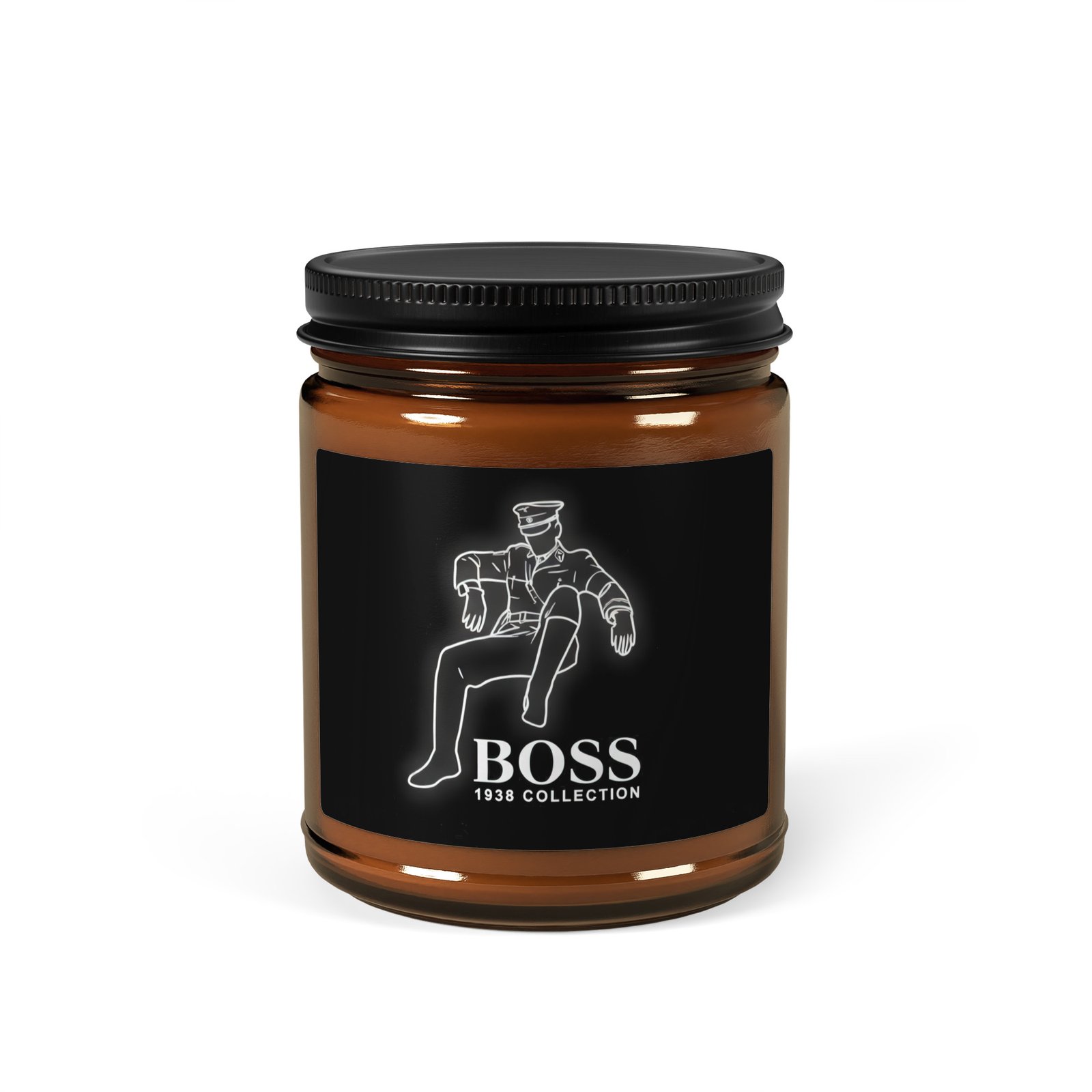 Amber jar soy candle - Image 3