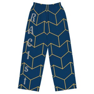 Rac1st All-over print unisex wide-leg pants