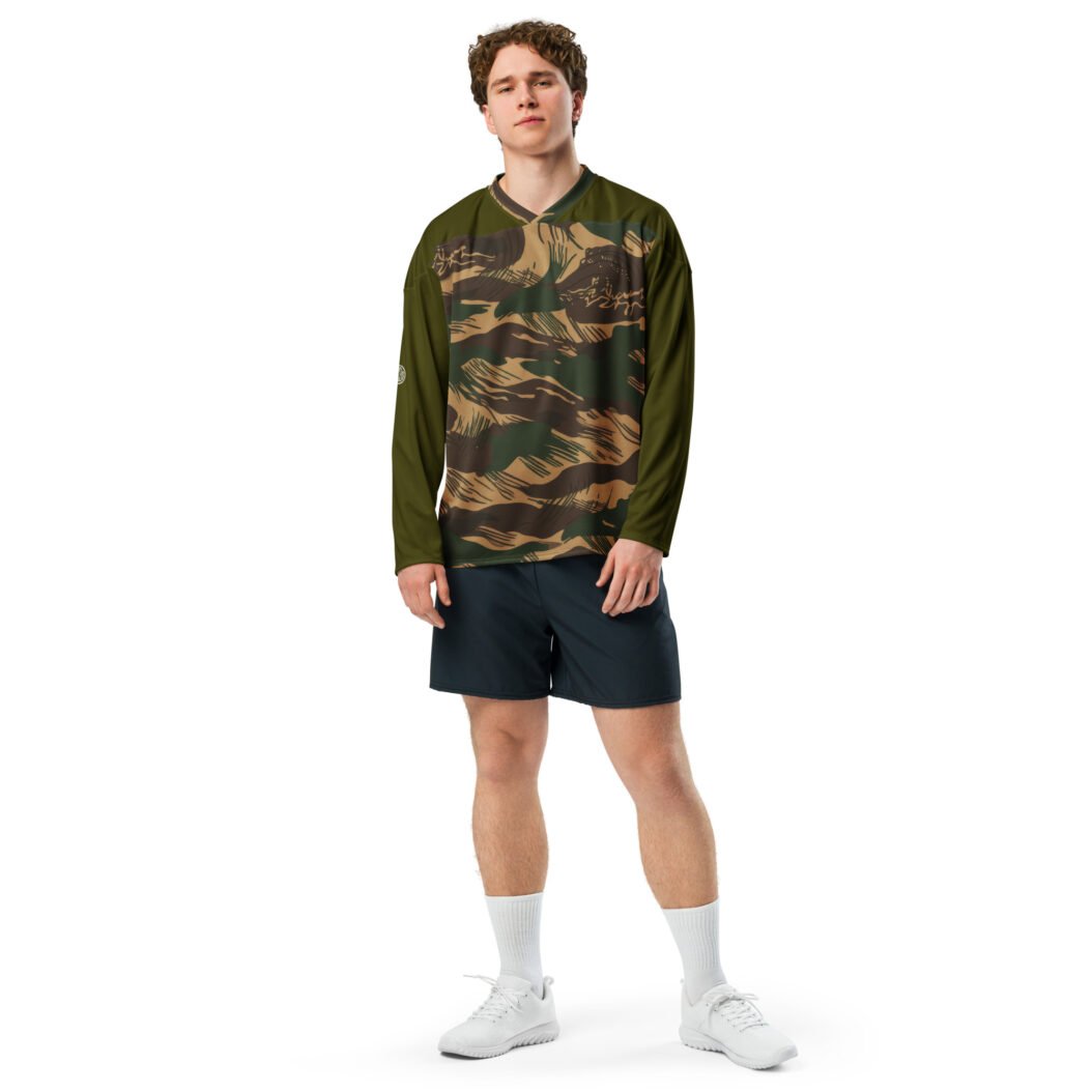 Drilla's green Race1st Recycled hockey fan jersey