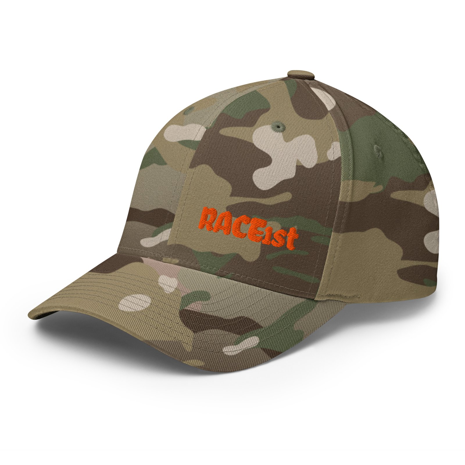Camo embroider race1st Structured Twill Cap